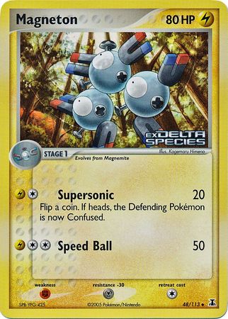 Magneton (48/113) (Stamped) [EX: Delta Species] | Clutch Gaming