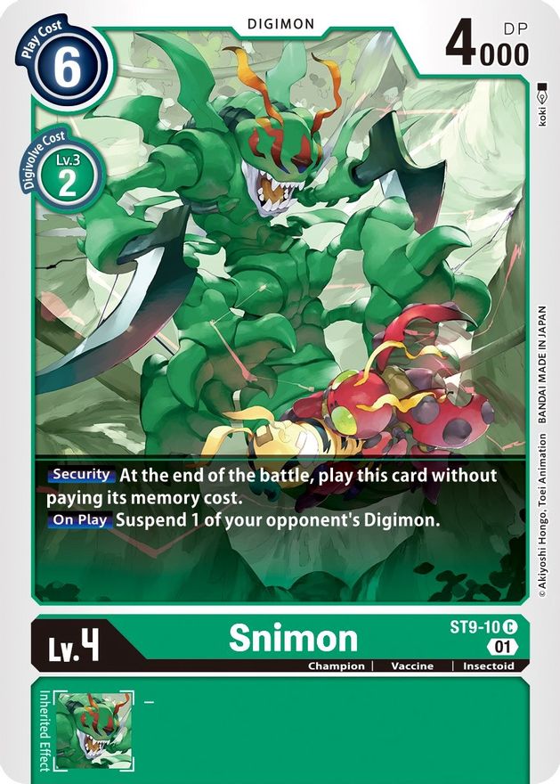 Snimon [ST9-10] [Starter Deck: Ultimate Ancient Dragon] | Clutch Gaming