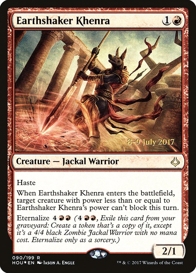 Earthshaker Khenra [Hour of Devastation Prerelease Promos] | Clutch Gaming