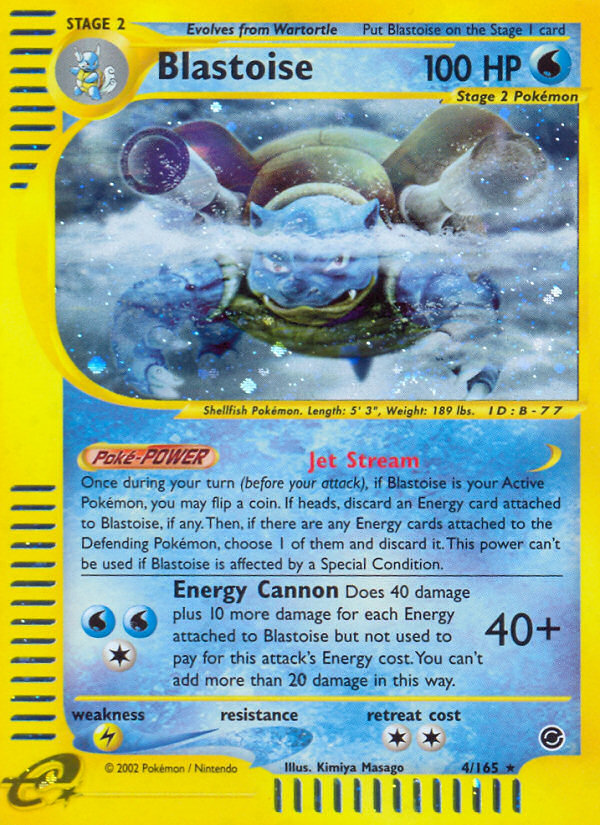 Blastoise (4/165) [Expedition: Base Set] | Clutch Gaming