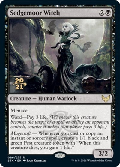 Sedgemoor Witch [Strixhaven: School of Mages Prerelease Promos] | Clutch Gaming