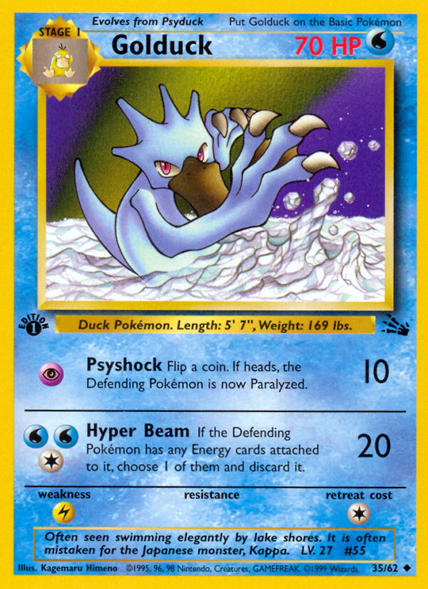 Golduck (35/62) [Fossil 1st Edition] | Clutch Gaming