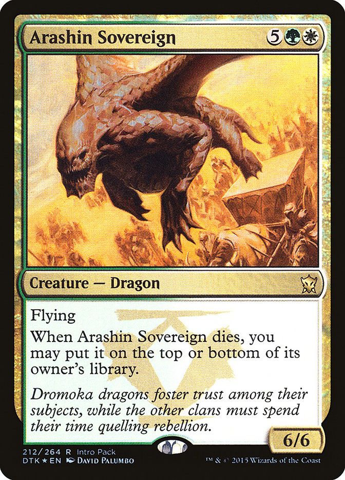 Arashin Sovereign (Intro Pack) [Dragons of Tarkir Promos] | Clutch Gaming