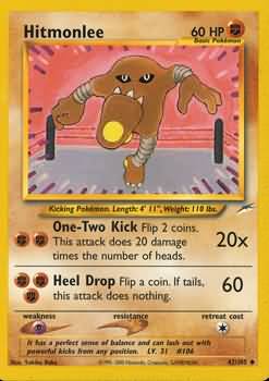 Hitmonlee (42/105) [Neo Destiny Unlimited] | Clutch Gaming