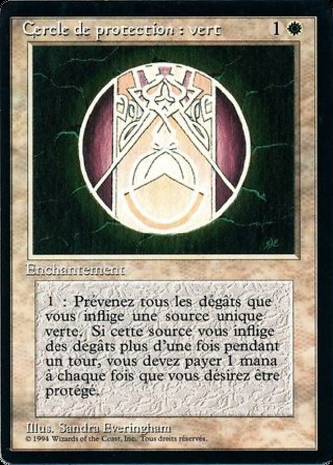 Circle of Protection: Green [Foreign Black Border] | Clutch Gaming