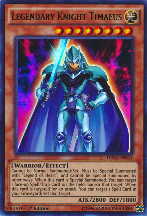 Legendary Knight Timaeus [DRL3-EN041] Ultra Rare | Clutch Gaming
