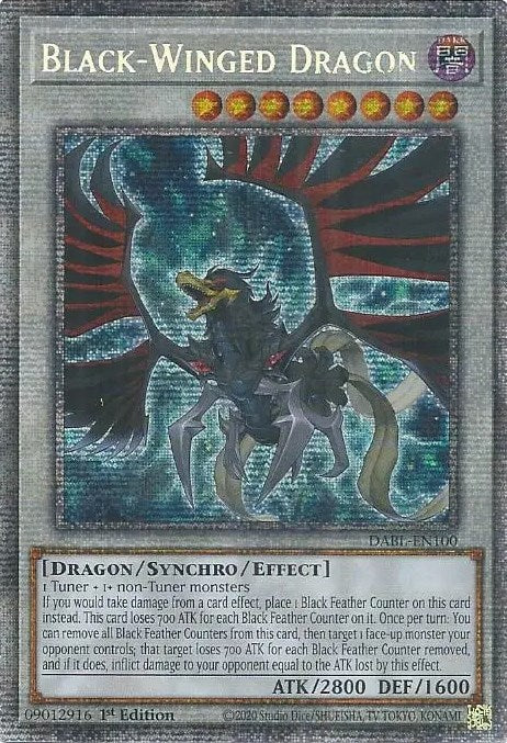 Black-Winged Dragon [DABL-EN100] Starlight Rare | Clutch Gaming