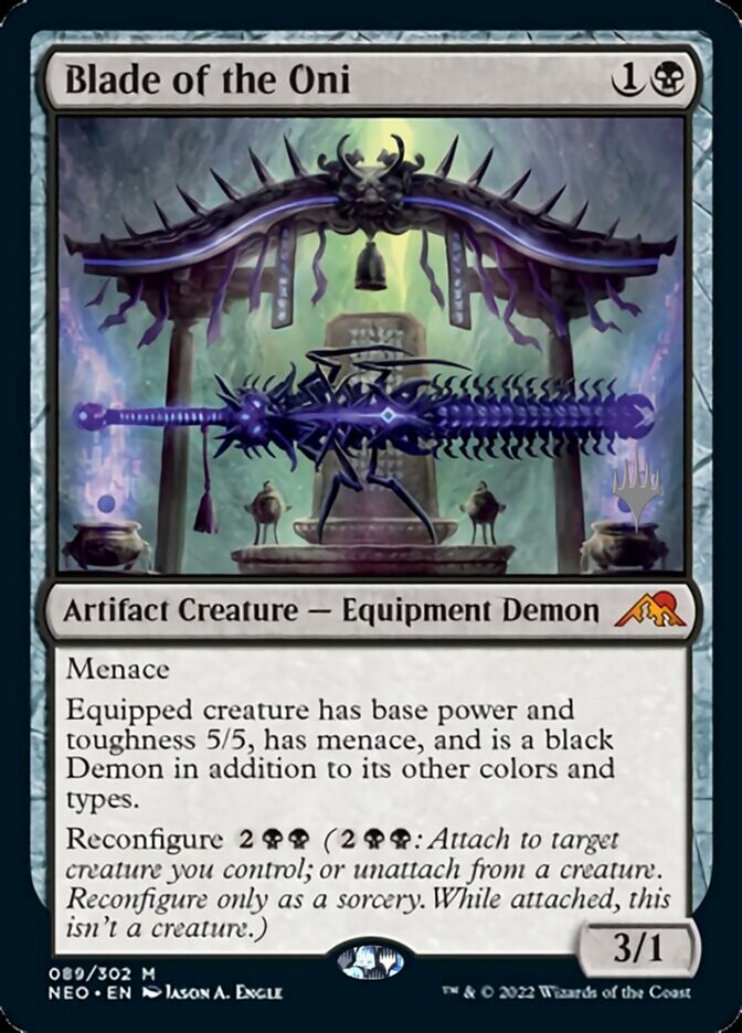 Blade of the Oni (Promo Pack) [Kamigawa: Neon Dynasty Promos] | Clutch Gaming