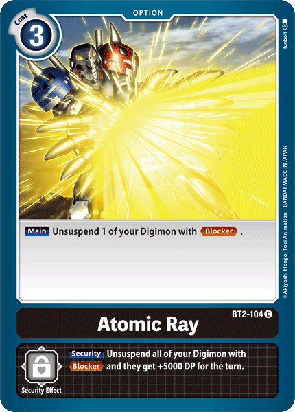 Atomic Ray [BT2-104] [Release Special Booster Ver.1.0] | Clutch Gaming