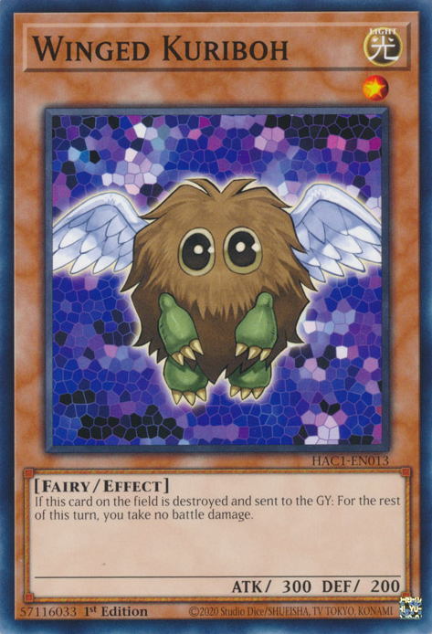 Winged Kuriboh [HAC1-EN013] Common | Clutch Gaming