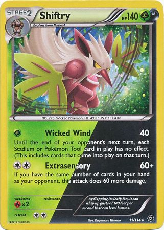 Shiftry (11/114) (Cosmos Holo) [XY: Steam Siege] | Clutch Gaming