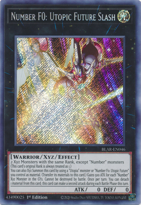 Number F0: Utopic Future Slash [BLAR-EN046] Secret Rare | Clutch Gaming