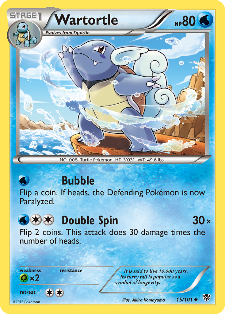 Wartortle (15/101) [Black & White: Plasma Blast] | Clutch Gaming