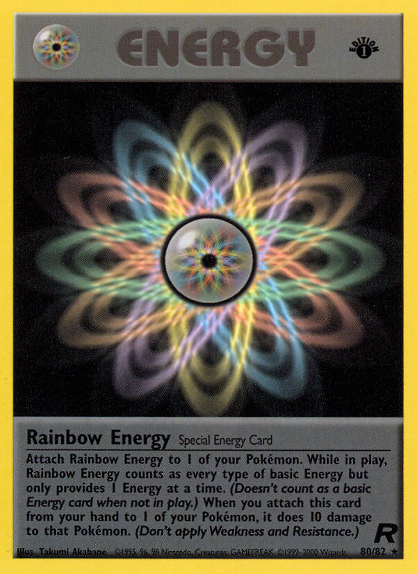 Rainbow Energy (80/82) [Team Rocket 1st Edition] | Clutch Gaming