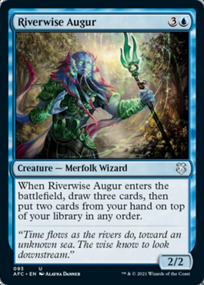 Riverwise Augur [Dungeons & Dragons: Adventures in the Forgotten Realms Commander] | Clutch Gaming