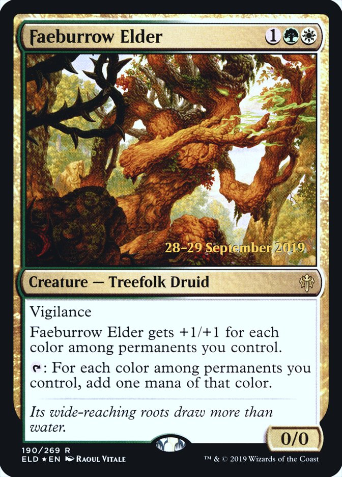 Faeburrow Elder [Throne of Eldraine Prerelease Promos] | Clutch Gaming