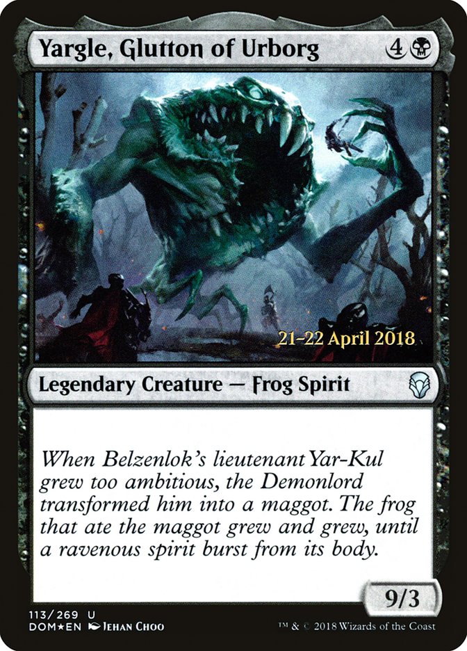 Yargle, Glutton of Urborg [Dominaria Prerelease Promos] | Clutch Gaming