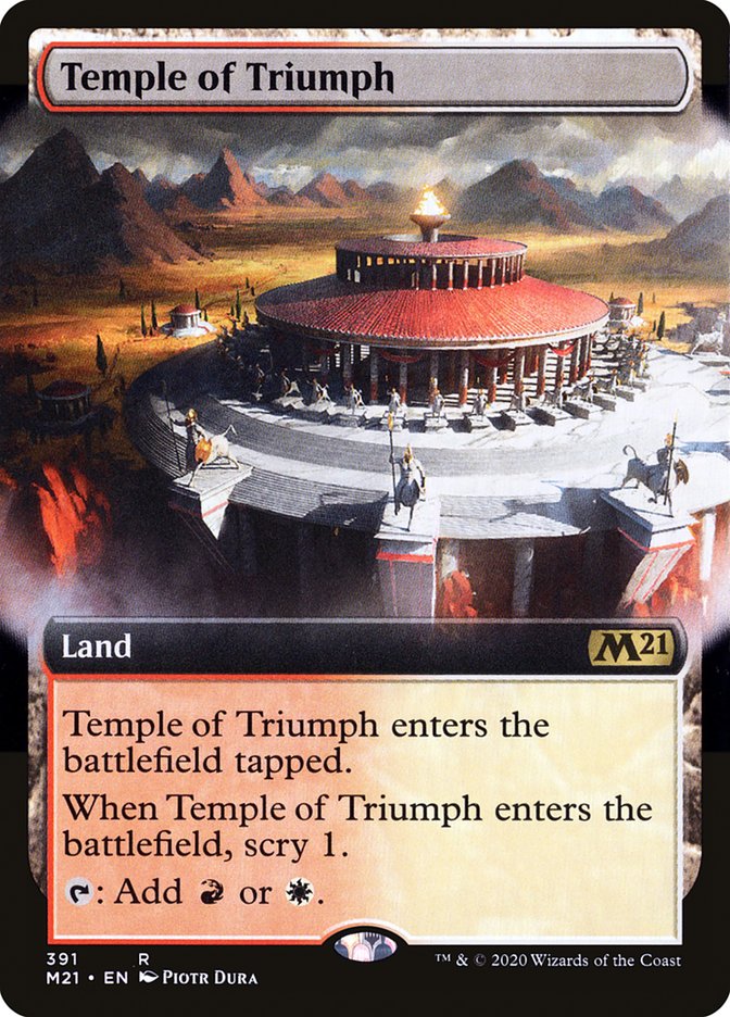 Temple of Triumph (Extended Art) [Core Set 2021] | Clutch Gaming