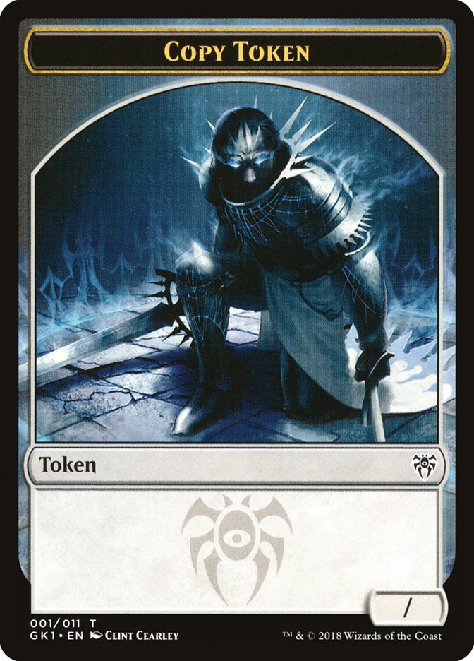 Copy // Horror Double-Sided Token [Guilds of Ravnica Guild Kit Tokens] | Clutch Gaming