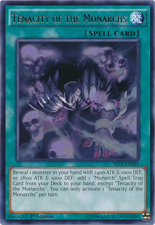 Tenacity of the Monarchs [SECE-EN061] Rare | Clutch Gaming