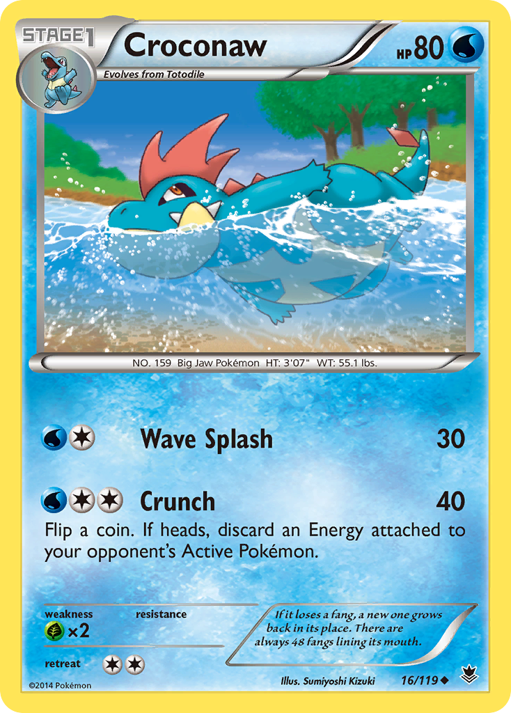 Croconaw (16/119) [XY: Phantom Forces] | Clutch Gaming