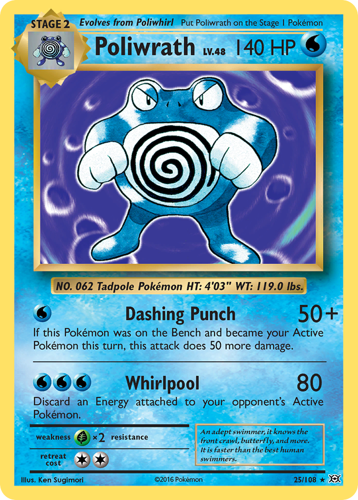 Poliwrath (25/108) [XY: Evolutions] | Clutch Gaming