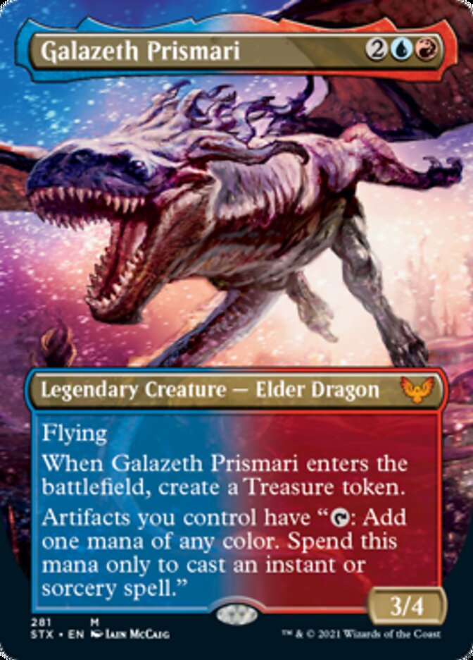 Galazeth Prismari (Borderless Alternate Art) [Strixhaven: School of Mages] | Clutch Gaming