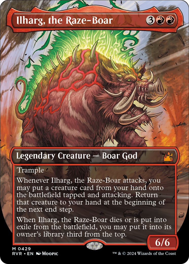 Ilharg, the Raze-Boar (Anime Borderless) [Ravnica Remastered] | Clutch Gaming