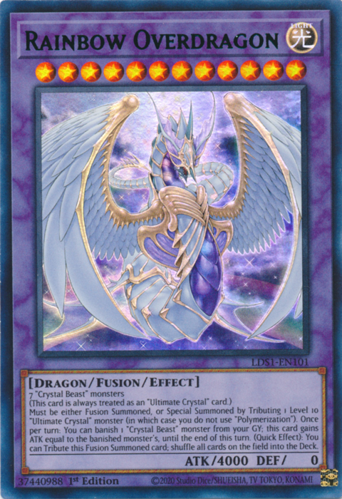 Rainbow Overdragon (Green) [LDS1-EN101] Ultra Rare | Clutch Gaming