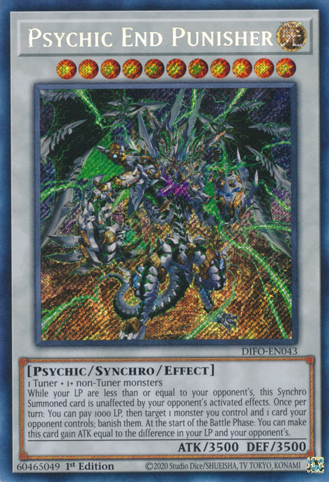 Psychic End Punisher [DIFO-EN043] Secret Rare | Clutch Gaming