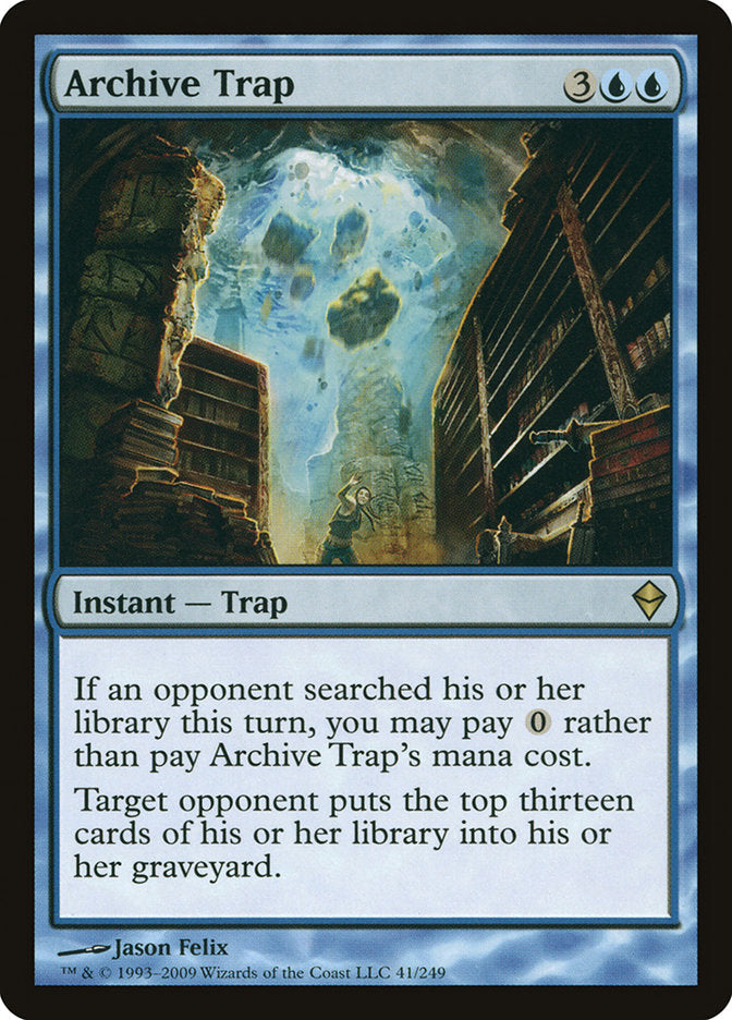 Archive Trap [Zendikar] | Clutch Gaming