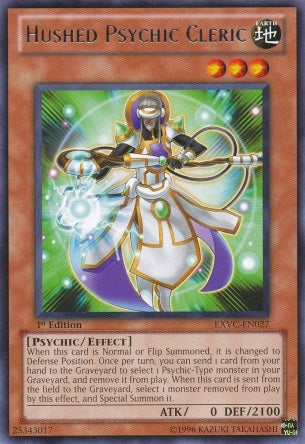 Hushed Psychic Cleric [EXVC-EN027] Rare | Clutch Gaming