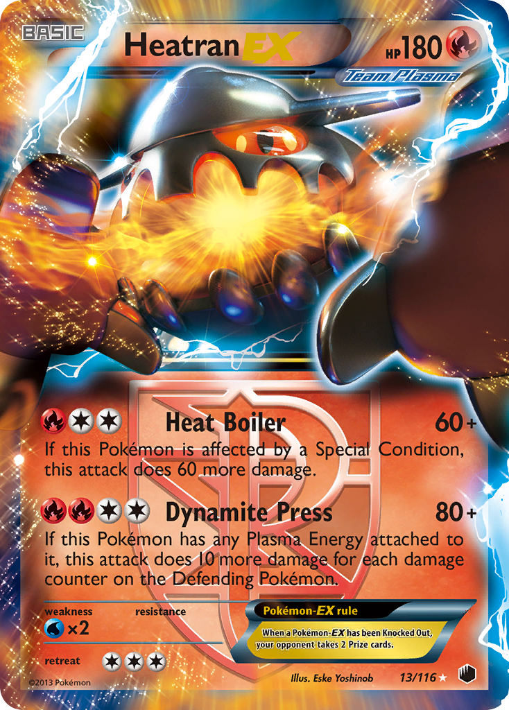 Heatran EX (13/116) [Black & White: Plasma Freeze] | Clutch Gaming