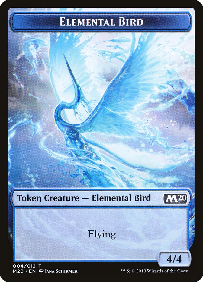 Elemental Bird Token [Core Set 2020 Tokens] | Clutch Gaming