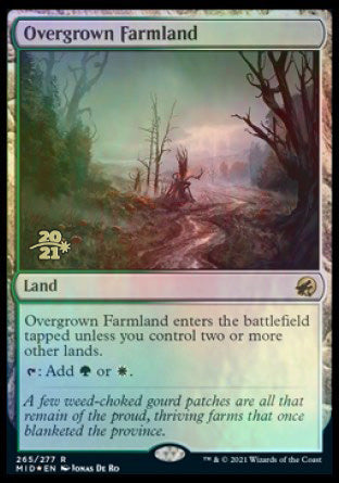 Overgrown Farmland [Innistrad: Midnight Hunt Prerelease Promos] | Clutch Gaming