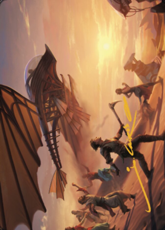 Take Flight Art Card (Gold-Stamped Signature) [The Brothers' War Art Series] | Clutch Gaming