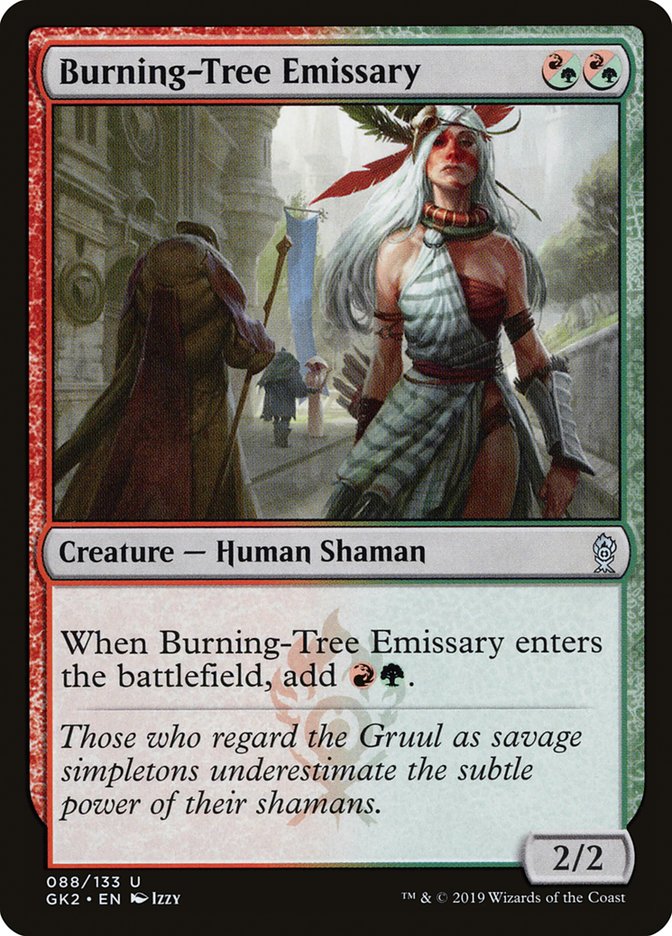 Burning-Tree Emissary [Ravnica Allegiance Guild Kit] | Clutch Gaming