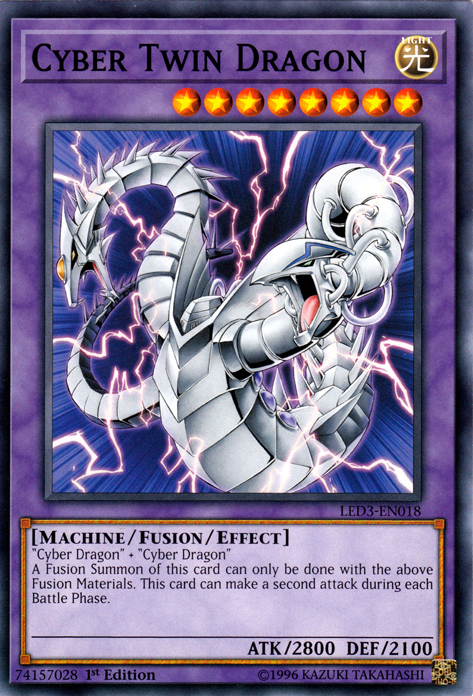 Cyber Twin Dragon [LED3-EN018] Common | Clutch Gaming