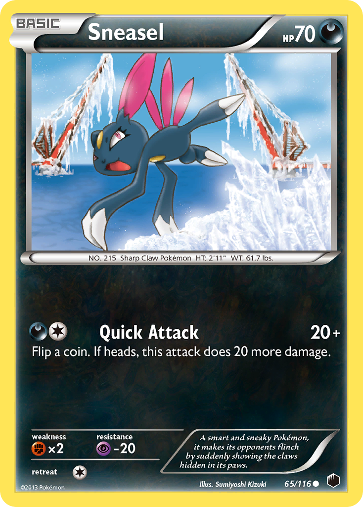 Sneasel (65/116) [Black & White: Plasma Freeze] | Clutch Gaming