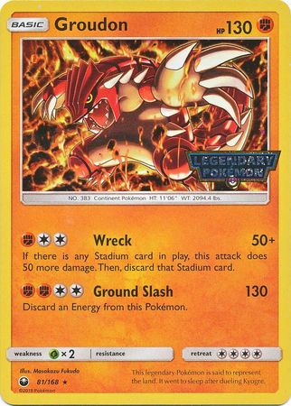 Groudon (81/168) (Cosmos Holo Gamestop Promo) [Sun & Moon: Celestial Storm] | Clutch Gaming