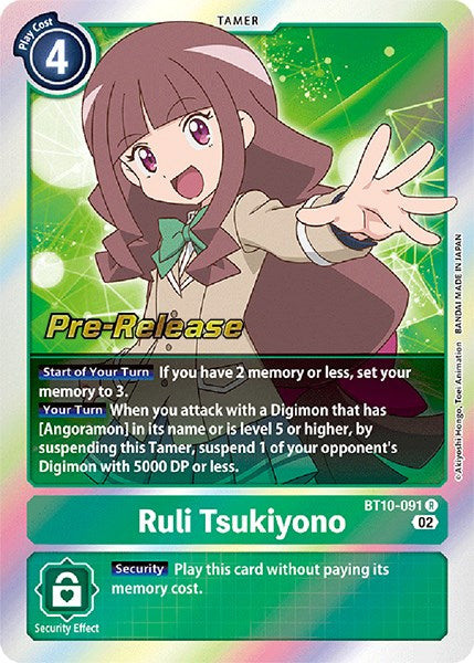 Ruli Tsukiyono [BT10-091] [Xros Encounter Pre-Release Cards] | Clutch Gaming