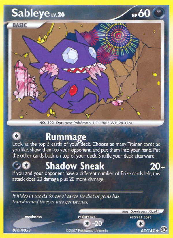 Sableye (63/132) [Diamond & Pearl: Secret Wonders] | Clutch Gaming