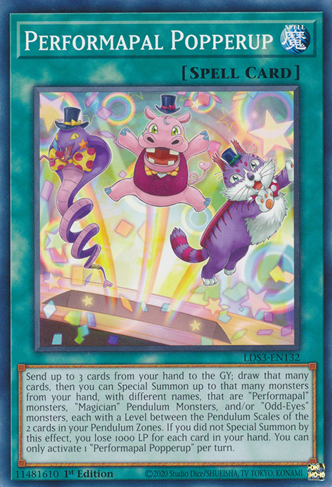 Performapal Popperup [LDS3-EN132] Common | Clutch Gaming