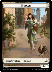 Zombie Knight // Human (6) Double-Sided Token [March of the Machine Commander Tokens] | Clutch Gaming