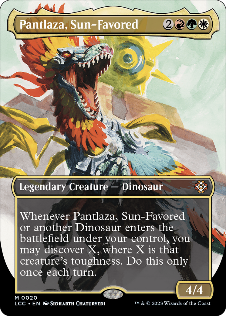 Pantlaza, Sun-Favored (Borderless) [The Lost Caverns of Ixalan Commander] | Clutch Gaming