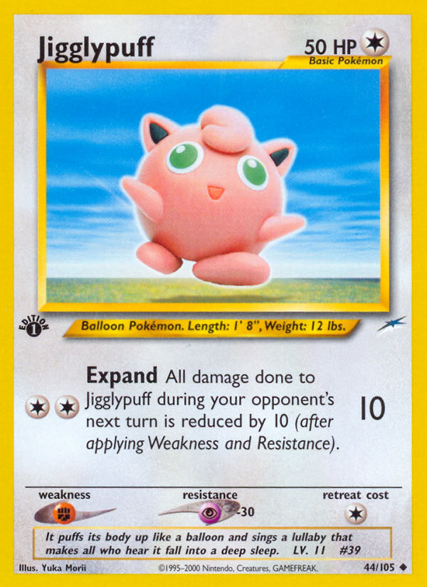 Jigglypuff (44/105) [Neo Destiny 1st Edition] | Clutch Gaming