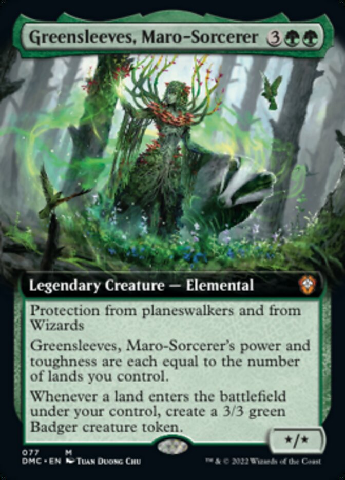 Greensleeves, Maro-Sorcerer (Extended Art) [Dominaria United Commander] | Clutch Gaming