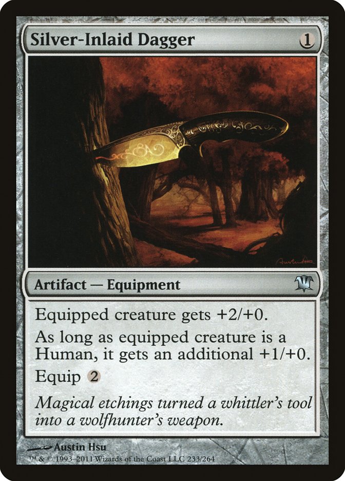 Silver-Inlaid Dagger [Innistrad] | Clutch Gaming