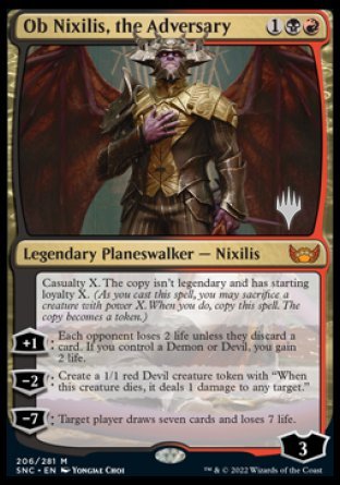 Ob Nixilis, the Adversary (Promo Pack) [Streets of New Capenna Promos] | Clutch Gaming