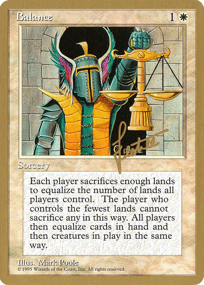 Balance (Bertrand Lestree) [Pro Tour Collector Set] | Clutch Gaming
